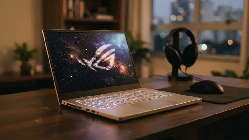 Ilustração editorial sobre ASUS ROG Zephyrus G14
