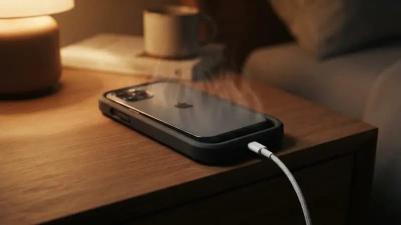 Ilustração editorial sobre Por que o carregamento do iPhone exige a remoção de capas grossas