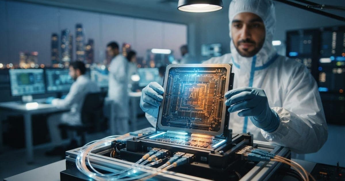 Ilustração editorial sobre Cerebras Prepara IPO Recorde com Demanda em Alta por Chips de IA