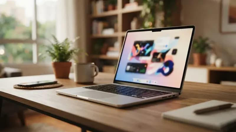 Ilustração editorial sobre MacBook Neo