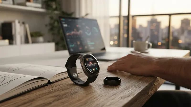 Ilustração editorial sobre Mercado de wearables cresce 27% e alcançará US$56,5 bi em 2031: Smartwatches e smart rings impulsionam a indústria com inovações em…