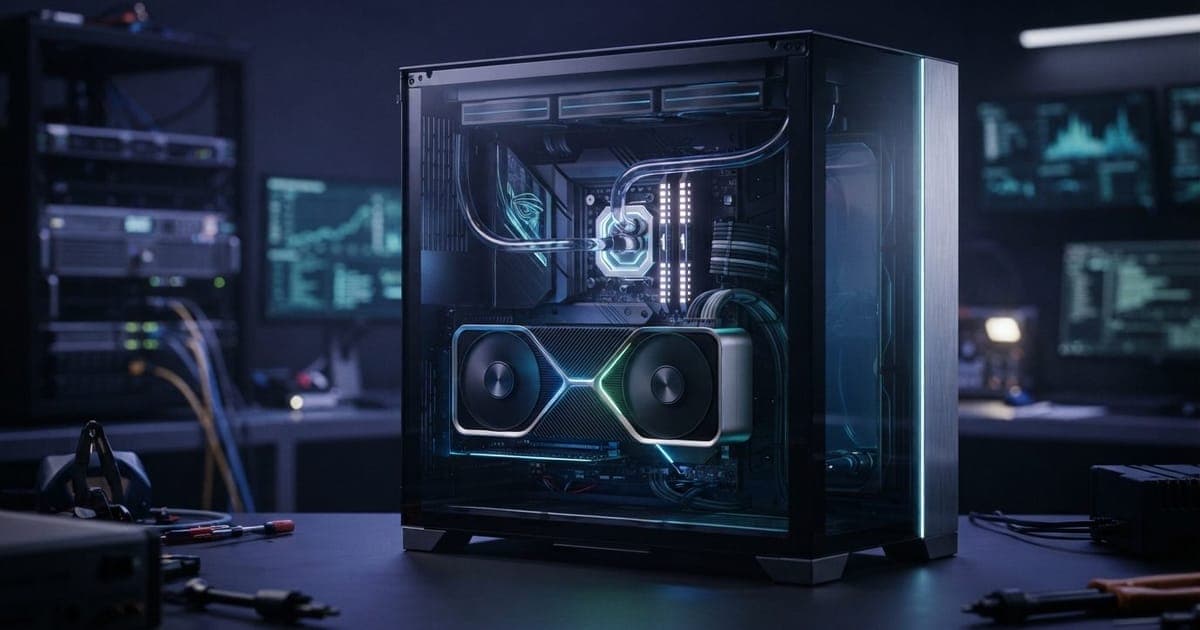 Ilustração editorial sobre NVIDIA RTX 50 com Blackwell