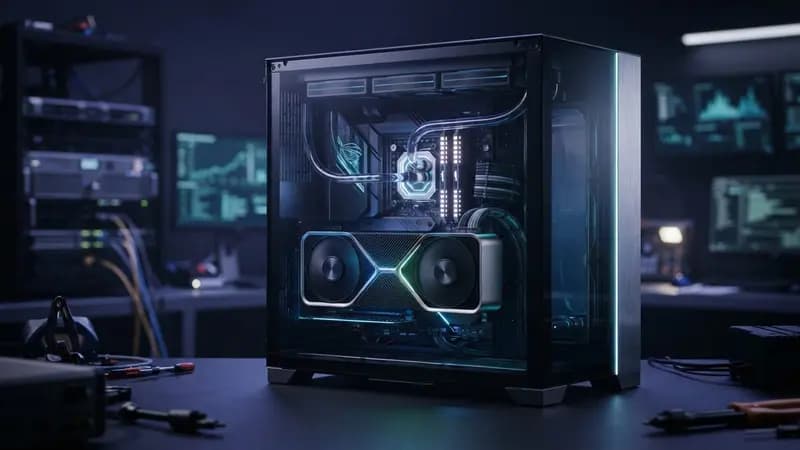 Ilustração editorial sobre NVIDIA RTX 50 com Blackwell