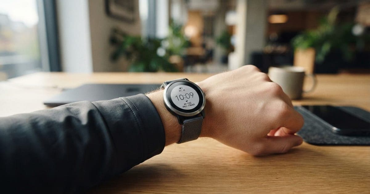 Ilustração editorial sobre Pebble Round 2 Volta ao Mercado de Smartwatches em 2026