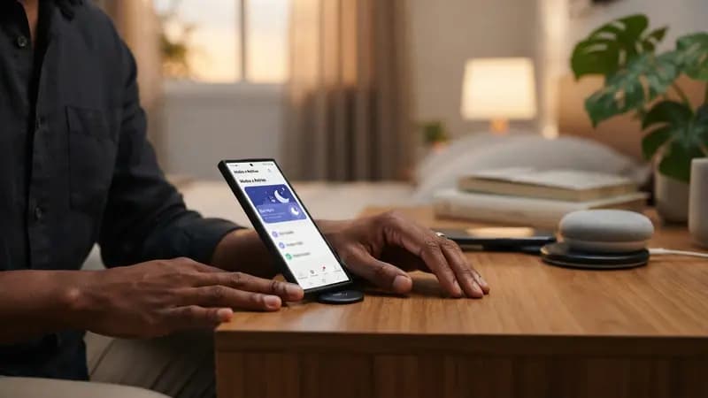Ilustração editorial sobre Como automatizar seu Samsung Galaxy usando tags NFC de baixo custo: Use tags NFC de R$ 30 com o app Modos e Rotinas da Samsung para…