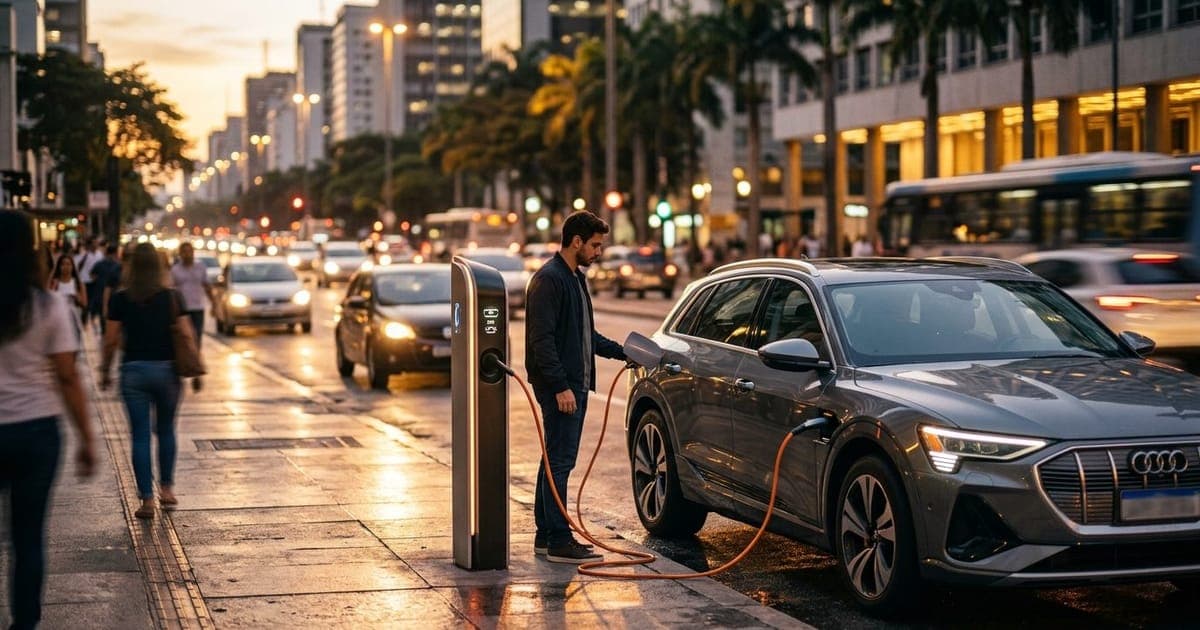 Veículos Elétricos Crescem 40% no Brasil em 2026